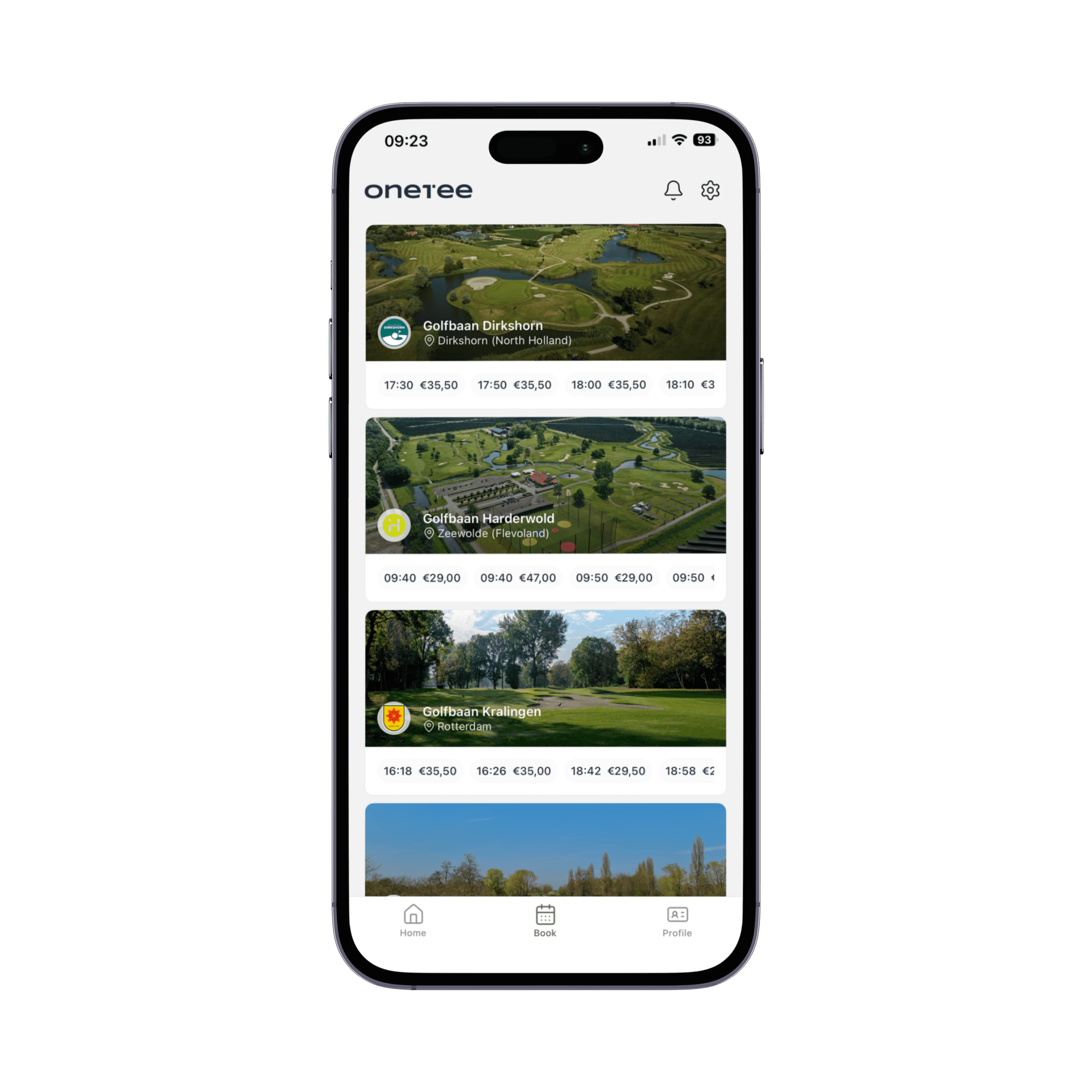 OneTee app mockup step 3